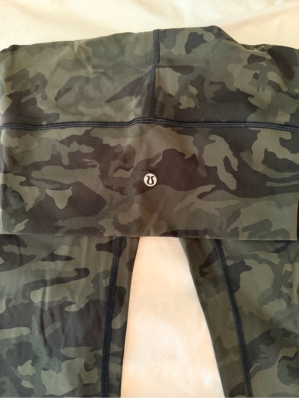 Lululemon black and green camo leggings